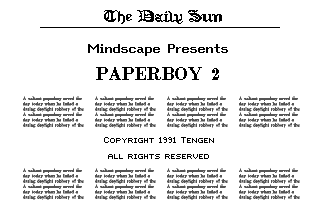 Paperboy 2